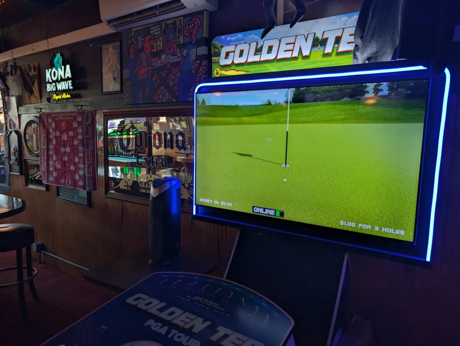 Golden Tee arcade golf machine
